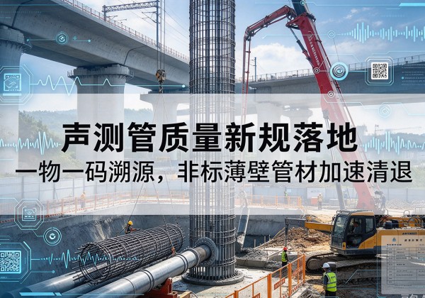 宿松声测管质量新规落地，一物一码溯源，非标薄壁管材加速清退